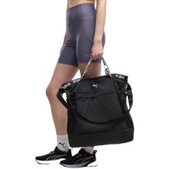Torba damskie Puma At Ess Tote Bag 26.5L. Czarne torby sportowe Puma, bez wzorów, z materiału. Za 290.00 zł.
