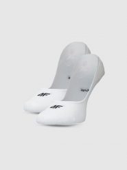 4F Skarpetki casual niewidoczne (2-pack) damskie - biały 35-38. Białe skarpetki damskie 4F, bez wzorów, z bawełny. Za 39.99 zł.