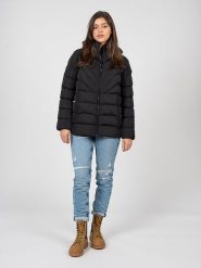 Geox Kurtka "Spherica" | W2628P T2506 | Kobieta | Czarny. Czarne kurtki damskie Geox, bez wzorów, z poliesteru, z kapturem. W wyprzedaży za 499.00 zł.