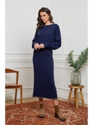 Joséfine Spódnica "Ineska" w kolorze granatowym rozmiar: S. Niebieskie spódnice damskie Joséfine, s, bez wzorów, z kaszmiru, maxi. Za 108.99 zł.