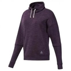 Bluza treningowa damska Reebok DU4908. Fioletowe bluzy damskie Reebok, xs, bez wzorów, z kapturem. Za 252.00 zł.