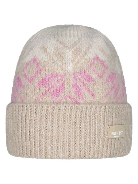 Barts Czapka "Fairywren" w kolorze beżowym rozmiar: onesize. Brązowe czapki damskie Barts, z aplikacjami, ze splotem. Za 74.11 zł.