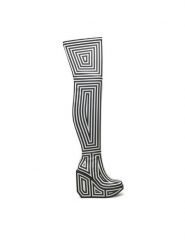 United Nude Muszkieterki Wa Long Boot Hi 1087851082 Szary. Szare kozaki damskie United Nude, z materiału, bez obcasa, na koturnie, bez zapięcia. Za 1,899.00 zł.