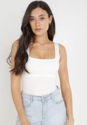 Białe Body Hyrmime. Białe body i gorsety Born2be, bez wzorów, z dzianiny. Za 69.99 zł.