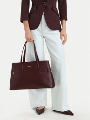 GINO ROSSI Torebka C-LDA9204 Bordowy. Czerwone shopper bag Gino Rossi, ze skóry, bez dodatków. Za 279.99 zł.