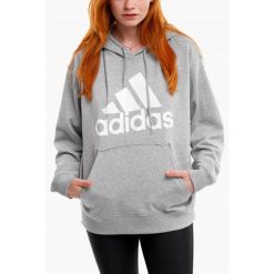 Adidas bluza damska z kapturem dresowa roz.S. Szare bluzy damskie Adidas, s, bez wzorów, z bawełny, z kapturem. Za 223.00 zł.