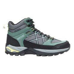 Damskie buty trekkingowe Samaris III. Zielone obuwie trekkingowe damskie Regatta, z gumy, bez zapięcia. Za 515.00 zł.