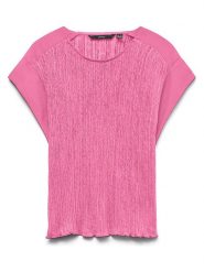 Vero Moda Bluzka w kolorze różowym rozmiar: XS. Różowe bluzki damskie Vero Moda, xs, bez wzorów, bez kołnierzyka, bez ramiączek. Za 71.23 zł.
