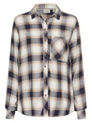 Camel Active Koszula w kolorze beżowo-granatowym rozmiar: S. Brązowe koszule damskie Camel Active, s, bez wzorów, z wiskozy, bez kołnierzyka, bez ramiączek. Za 219.95 zł.