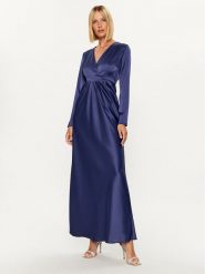 YAS Sukienka wieczorowa 26031520 Granatowy Regular Fit. Niebieskie sukienki damskie YAS, bez wzorów, z syntetyku, wizytowe, bez ramiączek. Za 709.99 zł.