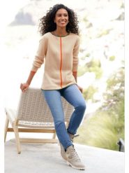 Heine Dżinsy - Slim fit - w kolorze niebieskim rozmiar: 38. Niebieskie jeansy damskie Heine, z podwyższonym stanem. Za 91.34 zł.