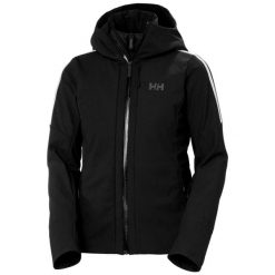 Damska kurtka narciarska z kapturem Helly Hansen Avanti Softshell. Czarne kurtki damskie Helly Hansen, na zimę, bez wzorów, z softshellu, z kapturem. W wyprzedaży za 1,676.50 zł.