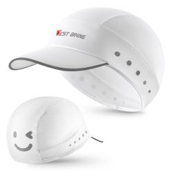 Czapka letnia z oddychającego jedwabiu WEST BIKING YP0201426 - Biała. Białe czapki damskie WEST BIKING, na lato, bez wzorów, z materiału. Za 79.60 zł.