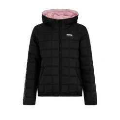 Damska kurtka puchowa Protest Leya. Czarne kurtki damskie Protest, bez wzorów, z puchu, bez kaptura. Za 548.50 zł.