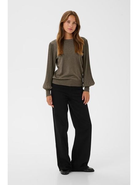 Kaffe Sweter w kolorze brązowym rozmiar: S. Brązowe swetry klasyczne damskie Kaffe, s, bez kołnierzyka. Za 183.15 zł.