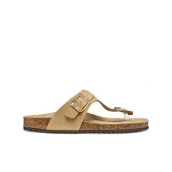 Klapki damskie Geox Brionia. Brązowe klapki damskie Converse, bez wzorów, z materiału, bez obcasa, bez zapięcia. Za 352.35 zł.