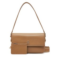 Torebka Tommy Hilfiger. Brązowe torebki klasyczne damskie Tommy Hilfiger, bez dodatków. Za 699.99 zł.