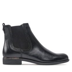 Sztyblety Lasocki. Czarne botki damskie Lasocki, bez obcasa, na płaskiej podeszwie, bez zapięcia. Za 249.99 zł.