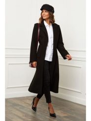 Le Comptoir du Manteau Płaszcz przejściowy w kolorze czarnym rozmiar: 40. Czarne płaszcze damskie Le Comptoir du Manteau, bez wzorów, z tkaniny, bez kaptura. Za 109.78 zł.