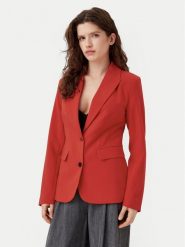 ONLY Marynarka Raven 15338389 Czerwony Slim Fit. Czerwone marynarki i żakiety damskie Only, bez wzorów, z syntetyku. Za 109.99 zł.