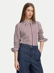 Tommy Hilfiger Koszula Fliud WW0WW52927 Bordowy Regular Fit. Czerwone koszule damskie Tommy Hilfiger, bez wzorów, bez kołnierzyka, bez ramiączek. Za 489.99 zł.