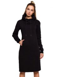 Made of emotion Sukienka w kolorze czarnym rozmiar: XL. Czarne sukienki damskie Made Of Emotion, bez wzorów, bez ramiączek. Za 200.13 zł.