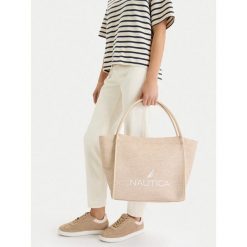 Torebka Nautica. Brązowe shopper bag Nautica, bez dodatków. Za 179.99 zł.