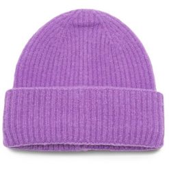 Czapka DeeZee. Fioletowe czapki damskie DeeZee, na zimę, bez wzorów. Za 49.99 zł.