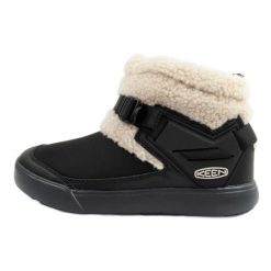 Buty śniegowce Keen Hoodromeo Mini 1026799 czarne. Czarne śniegowce damskie z gumy. Za 322.81 zł.