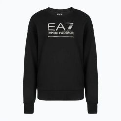 Bluza damska EA7 Emporio Armani Train Visibility. Czarne bluzy damskie EA7 Emporio Armani, xs, bez wzorów, z bawełny, bez kaptura. Za 349.99 zł.