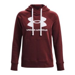 Bluza damska z kapturem Under Armour Rival Fleece Logo. Białe bluzy damskie Under Armour, l, bez wzorów, z bawełny, z kapturem. Za 284.00 zł.