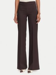 Rinascimento Spodnie materiałowe CFC0130141003 Brązowy ciemny Wide Leg. Brązowe spodnie materiałowe damskie Rinascimento, bez wzorów, z materiału. Za 449.99 zł.