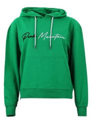 Peak Mountain Bluza "Alauren" w kolorze zielonym rozmiar: L. Zielone bluzy damskie Peak Mountain, l, bez wzorów, z bawełny, z kapturem. Za 152.99 zł.