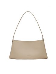 Calvin Klein Torebka Refined Sculpt K60K612574 Beżowy. Brązowe torebki klasyczne damskie Calvin Klein, ze skóry, bez dodatków. Za 399.99 zł.