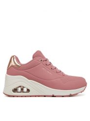 Skechers Sneakersy Uno Wedge - HI Steps 177520/ROS Różowy. Czerwone obuwie sportowe damskie Skechers, ze skóry, bez zapięcia. Za 279.99 zł.