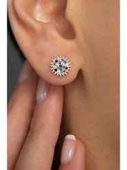 Lodie Silver Srebrne kolczyki-wkrętki z cyrkoniami rozmiar: onesize. Szare kolczyki damskie Lodie Silver, z cyrkonią, srebrne. Za 70.41 zł.