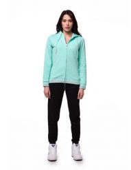 Dres damski Leone 1947 Apparel Bright bluza i spodnie z kapturem i zamkiem. Niebieskie bluzy damskie LEONE 1947 APPAREL, m, bez wzorów, z bawełny, z kapturem. Za 189.41 zł.