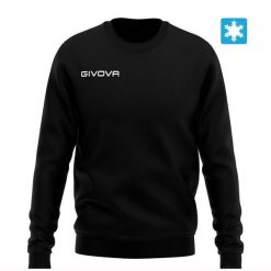 Bluza Givova Felpa czarna. Czarne bluzy damskie Givova, m, bez wzorów, z bawełny, bez kaptura. Za 95.17 zł.