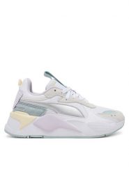 Puma Sneakersy RS-X Metallic Jr 391984 10 Biały. Białe buty sportowe dziewczęce Puma, bez wzorów, z materiału, bez zapięcia. Za 229.99 zł.
