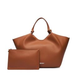 Torebka DKNY. Brązowe torebki klasyczne damskie DKNY, bez dodatków. Za 739.99 zł.