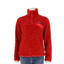 Second life - Patagonia bluza polar damska Snap-T czerwony - Stan bardzo dobry. Czerwone bluzy damskie Patagonia, l, bez wzorów, z materiału, bez kaptura. Za 255.56 zł.