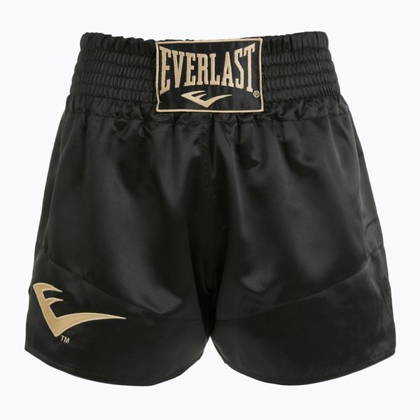 Spodenki treningowe Everlast Muay Thai. Czarne obuwie sportowe damskie EVERLAST, s, bez wzorów, z materiału, na fitness i siłownię. Za 229.99 zł.