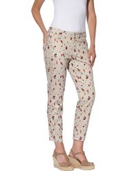 Heine Dżinsy - Slim fit - w kolorze beżowym rozmiar: 44. Brązowe jeansy damskie Heine, bez wzorów, z materiału. Za 87.81 zł.