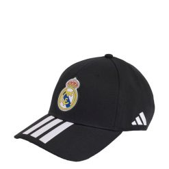 Czapka bejsbolowa Real Madryt. Białe czapki z daszkiem damskie Adidas, bez wzorów, z bawełny. Za 99.95 zł.