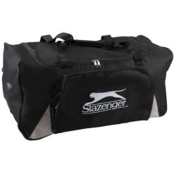 Torba sportowa Slazenger z kółkami. Czarne torby podróżne Slazenger, bez wzorów, z materiału, duże. Za 115.99 zł.