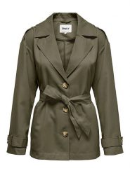 ONLY Kurtka przejściowa w kolorze khaki rozmiar: S. Brązowe kurtki damskie Only, s, bez wzorów, z tkaniny, bez kaptura. Za 118.56 zł.