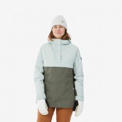 Kurtka snowboardowa damska Dreamscape SNB 100. Brązowe kurtki damskie DREAMSCAPE, na zimę, l, bez wzorów, z materiału, bez kaptura. Za 299.99 zł.