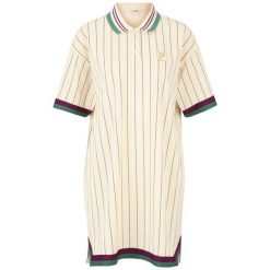 Sukienka polo w paski dla kobiet Fila Lavinia. Brązowe sukienki damskie Fila, bez wzorów, eleganckie, bez ramiączek. W wyprzedaży za 236.00 zł.