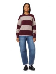 Scotch & Soda Sweter w kolorze bordowo-szarobrązowym rozmiar: L. Czerwone swetry klasyczne damskie Scotch & Soda, l, bez kołnierzyka. Za 224.95 zł.
