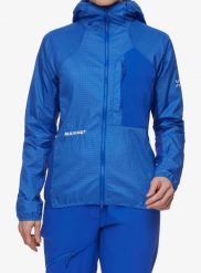 Kurtka damska Mammut Eiger Nordwand Advanced WB Hooded Jacket. Niebieskie kurtki damskie Mammut, l, bez wzorów, z materiału, bez kaptura. Za 890.99 zł.